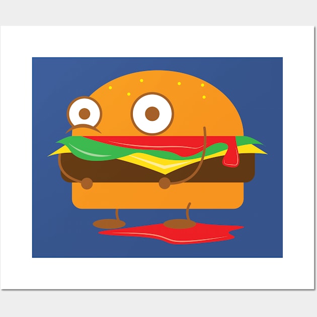 Burger Wall Art by Tooniefied